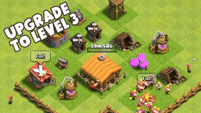 Town Hall Upgrade to Level 3 in Clash of Clans