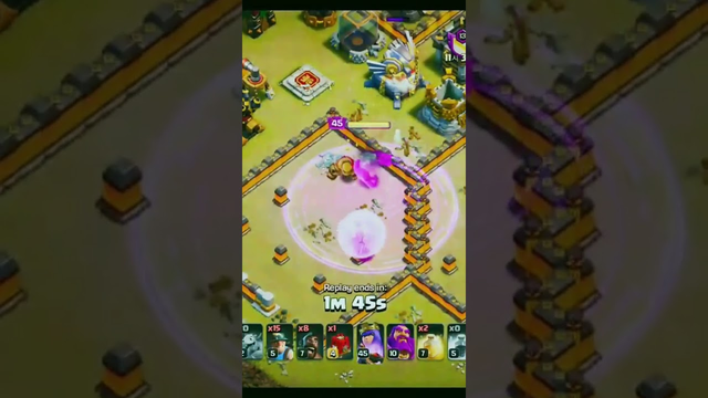 queen charge hybrids without king in cwl (clash of clans) #clashofclans #gamer #gamergamer
