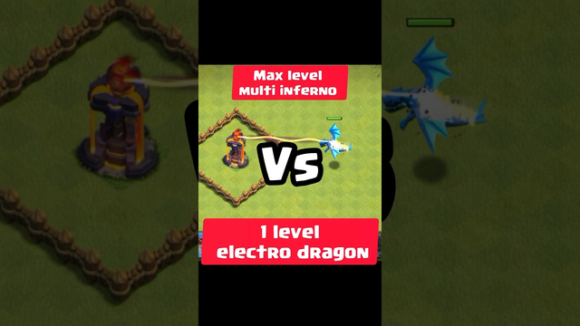 Electro dragon vs inferno tower | clash of clans