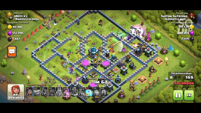 Simple attack Th 13 Clash of Clans #coc #supercell #war #yetiwitch
