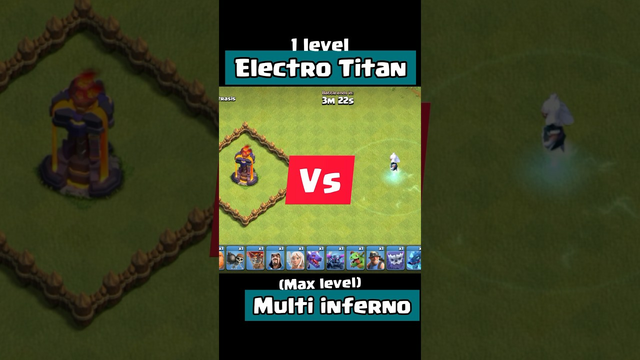 Electro Titan vs multi inferno | clash of clans