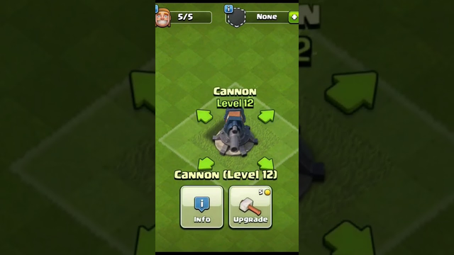 New Cannon level 1 to max Upgrade Clash of Clans