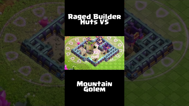 RAGED BUILDER HUTS VS MG - SUPERCELL CLASH OF CLANS (COC) #cocshorts  #clashofclans  #shorts