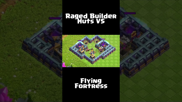 RAGED BUILDER HUTS VS FF - SUPERCELL CLASH OF CLANS (COC) #cocshorts  #clashofclans  #shorts