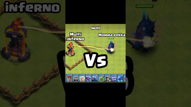 Momma pekka vs max level multi target inferno tower| clash of clans