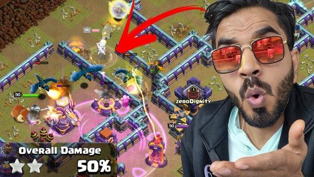 Destroying 50% Base with heroes Only | Clash of clans(coc)