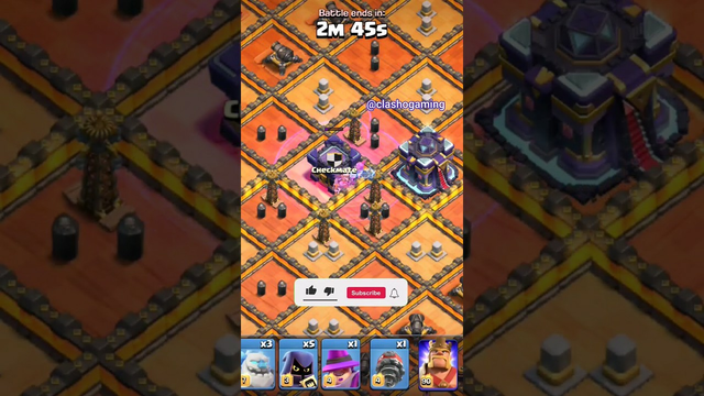 3 Star Chess King Challenge in 50 Seconds (Clash of Clans) clashogaming #clashofclans #shorts