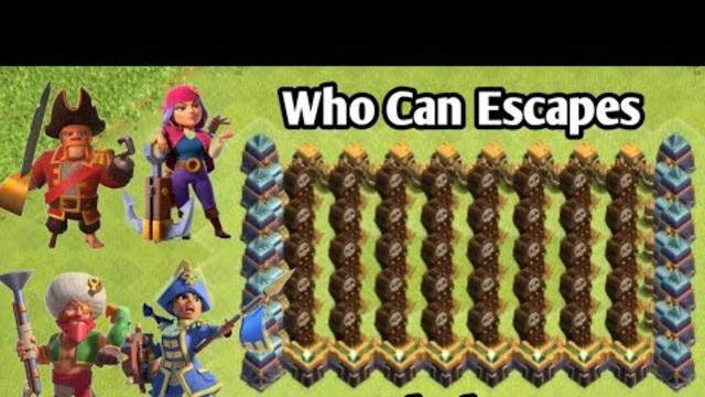 "Challenge" Pirate Hero vs Skeleton Trap | Who Can Escape..? - Clash of Clans