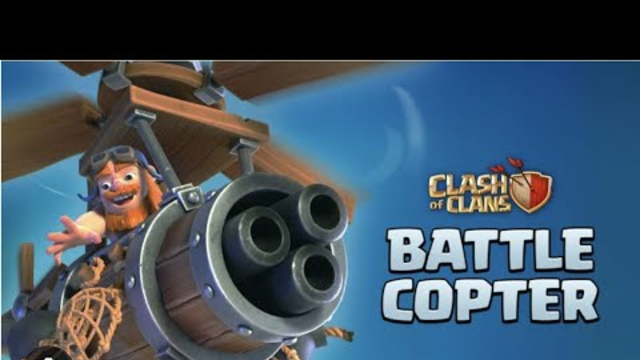 Battle Copter | Clash Of Clans | New Builder Base Hero Machine | Battle Copter skin preview | Coc