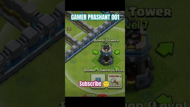 Bomber Tower ALL LEVEL 1 TO 10 MAX LEVEL IN COC #sumit007 #clashofclans #supercell #viral#shorts#coc