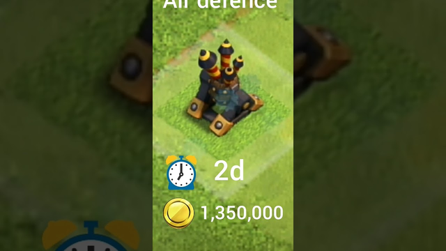 Air defence Level 1 to Max #coc #youtube shorts #clash of clans