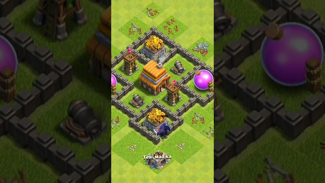 Watch a Lvl-10 PEKKA destroy a MAX TH4 without any problem - COC | #clashofclans #cocshorts #shorts