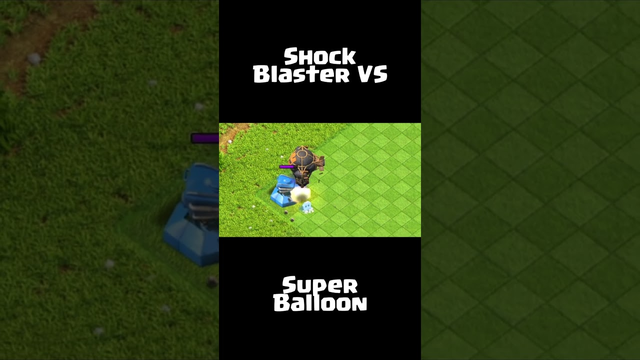 SUPER BALLOON VS SHOCK BLASTER - CLASH OF CLANS (COC) SUPERCELL #cocshorts #shortsfeed #clashofclans