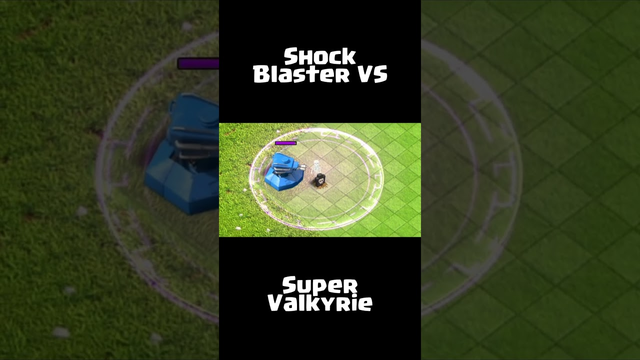 SUPER VALKYRIE VS SHOCK BLASTER - CLASH OF CLANS (COC) SUPERCELL #cocshorts #shortsfeed #clashofclan