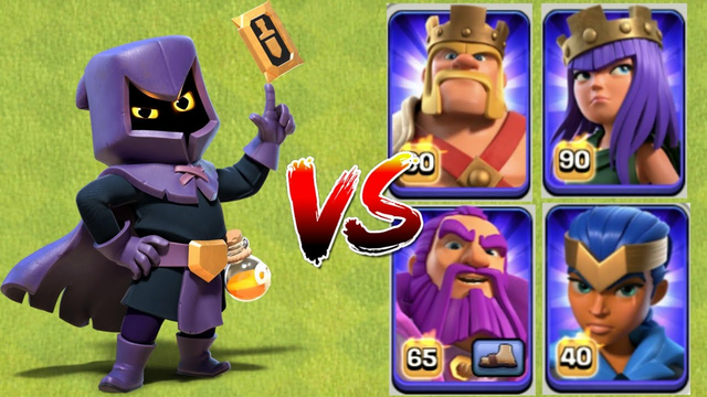 Head Hunter vs All Max Heroes | Clash of Clans