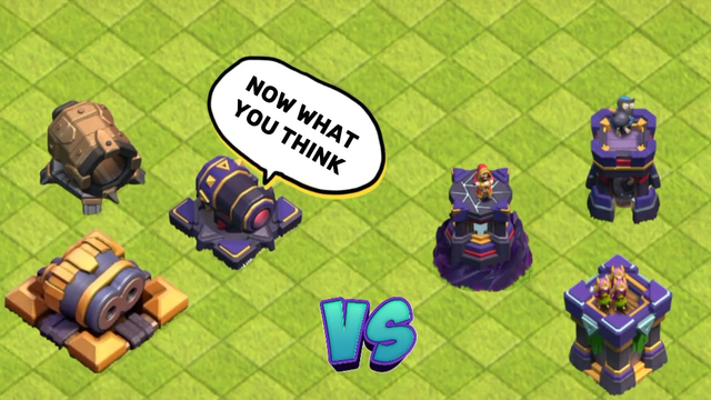 Cannon vs Tower ( Clash of Clans )