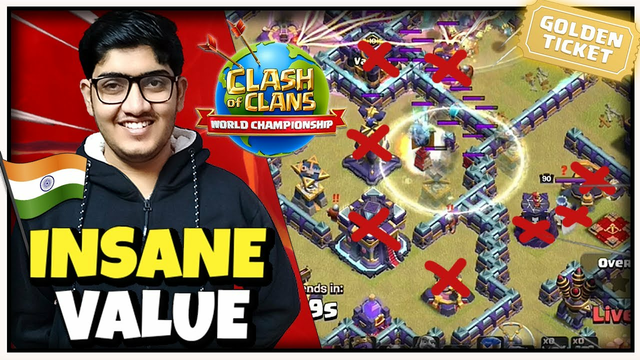 WORLD CHAMPIONSHIP | INDIAN Team DOMINATES in LAST CHANCE of GOLDEN TICKET | Clash of Clans