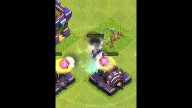 Electro Titan Vs Mix Defence in clash of clans #clashofclans #coc #shorts