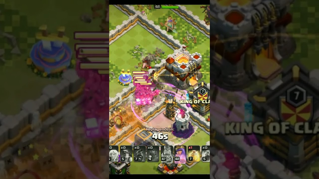 queen charge hybrids in TH11 without warden clash of clans #clash #coc #clashofclans #gamergamer