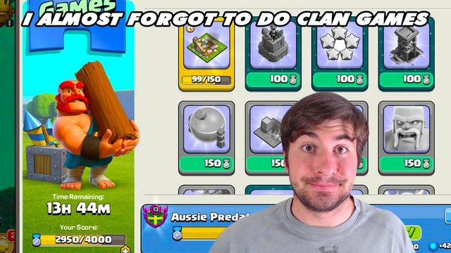 I Almost COMPLETELY Forgot To Finish Clan Games In Clash Of Clans!