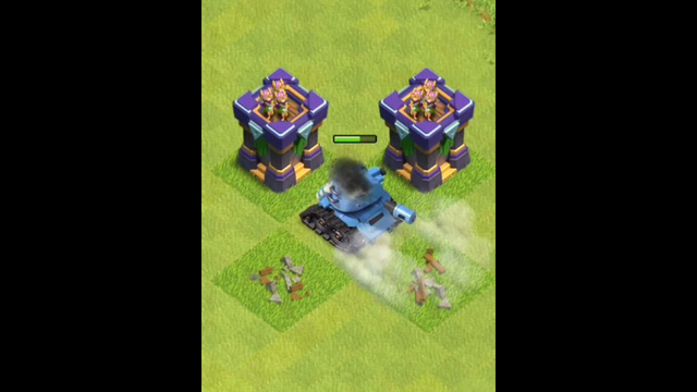 Tank Vs Mix Defence Battle in clash of clans #clashofclans #coc #shorts