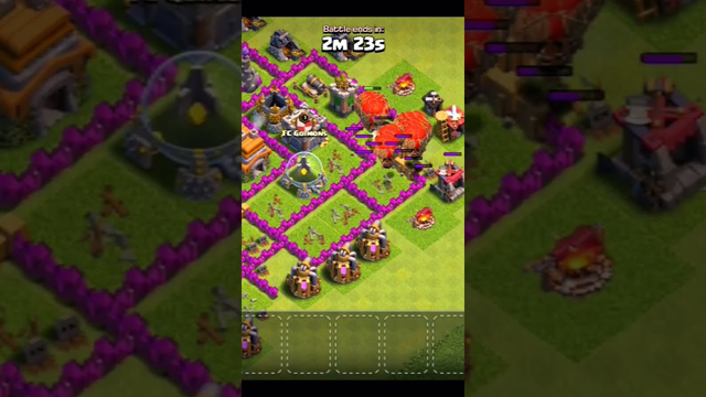 clash of clans_attack on Town hall level 7 #clash of clans #coc #short #name gaming