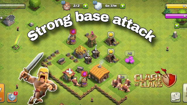 strong base attack||clash of clans || #clashofclans