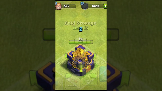Gold Storage Upgrade level 1 to max Upgrade Clash of Clans