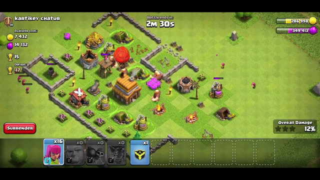 Best Town Hall 4 Attack Strategy - Clash of Clans