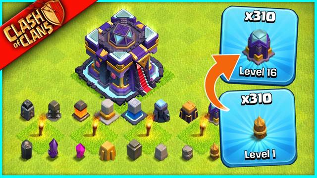 FROM WOODEN WALLS... to 100% max in Clash of Clans