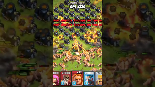 Super giant vs mortar in @clash of clans #shorts