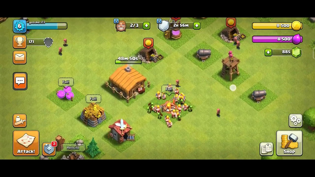 #Clash of Clans yusuke_23 Th2 going to Th3 Max Level 2 Walls