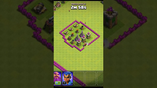 Giant Vs townhall 6 max Defense Clash of Clans