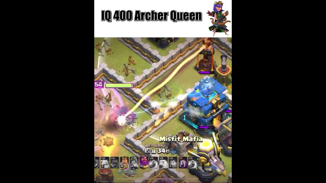IQ 400 Archer Queen  | Clash of Clans #clashofclans #sigma #coc