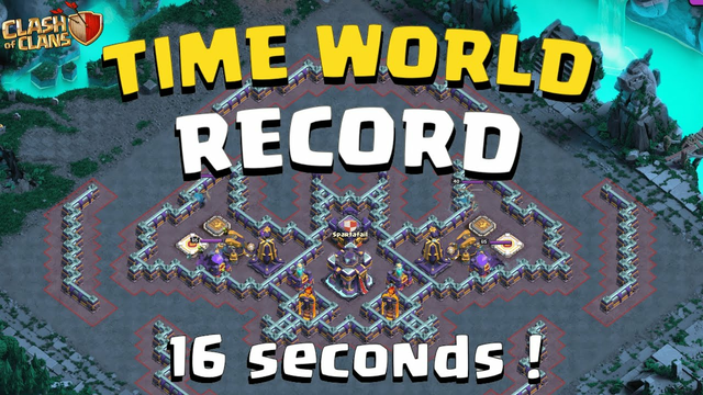 Time WORLD RECORD Clash-o-ween challenge (16 seconds) ! Clash of Clans