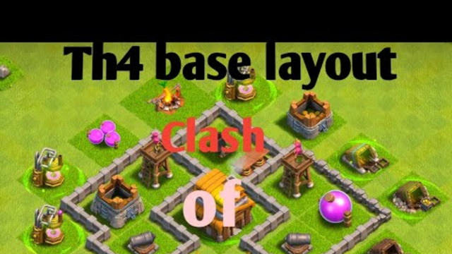Clash of clans th4 best base design