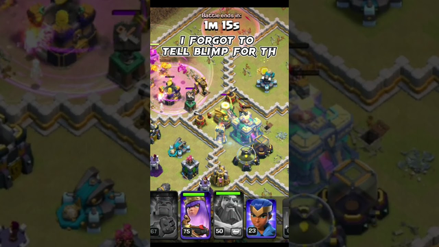 OVERPOWERED QUEEN CHARGE ON TH 14 CLEARS THE BASE | CLASH OF CLANS .