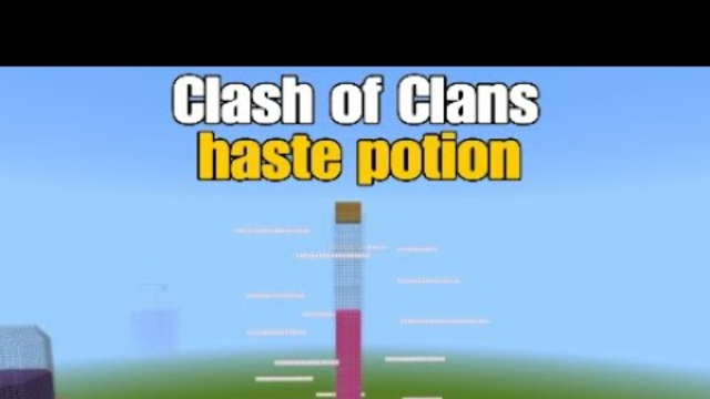 I have build the haste potion from Clash of Clans in Minecraft!
