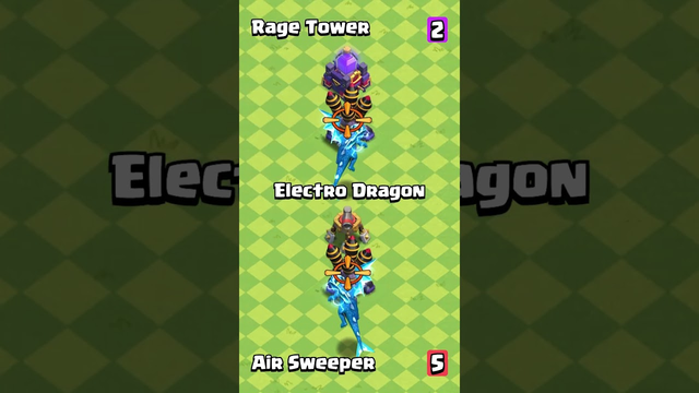 Air Sweeper VS Rage Tower | Clash of Clans