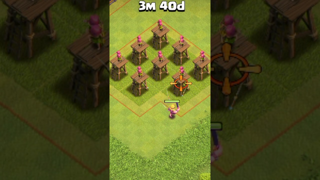 Barbarians Super vs Level 1 Archer Tower Formation - Clash of Clans