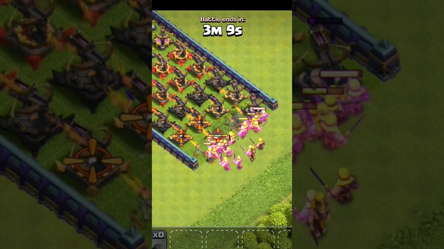 50x Super Barbarian Vs Every Level X-Bow Formation Clash Of Clans #clash #cocshots #supertroops