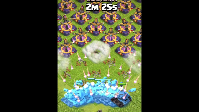 1 Clone Spell + Tank Vs X-Bow Army in clash of clans #clashofclans #coc #shorts