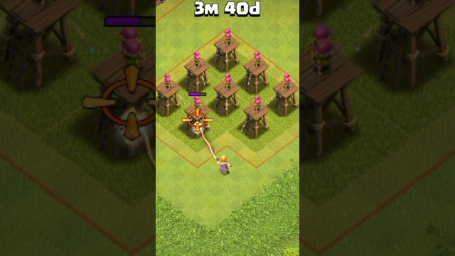 Level 1 Electro Fire Mage vs Level 1 Archer Tower Formation - Clash of Clans