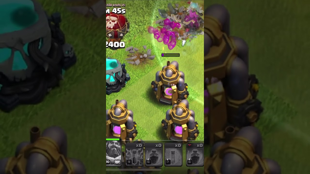 Queen Ghost Skin Gameplay | Clash Of Clans #clashofclans #townhall1 #clashofclansep1 #games