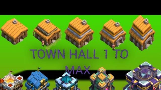 Clash of clans town hall 1 to max / How to upgrade town hall 1 to 15