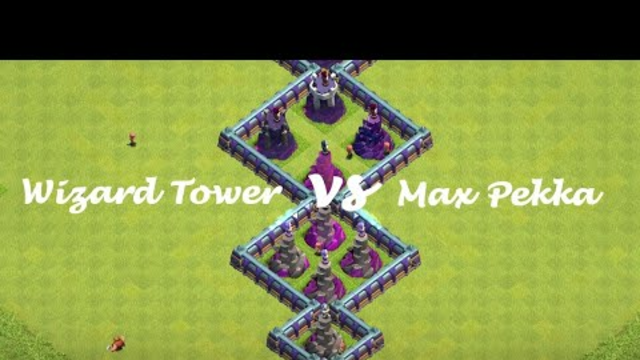 Every level Wizard Tower vs Max Pekka / Clash of Clans