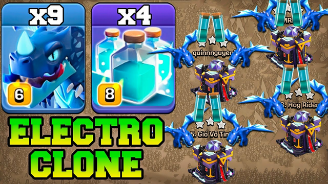9 Electro Dragon Combo With 4 Clone !! Best Th15 Attack Strategy 2023 Town Hall 15 Clash OF Clans