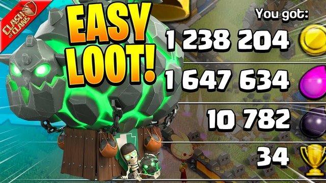 Zap Lavaloon For Fast And Easy Huge Loot in Clash of Clans!