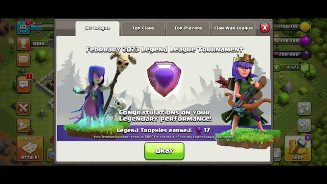 Obtaining legend trophies as a Town Hall 11 in Clash of Clans (old video)