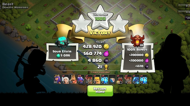 12th town hall max 3 star attack in clash of clans in vk gaming1